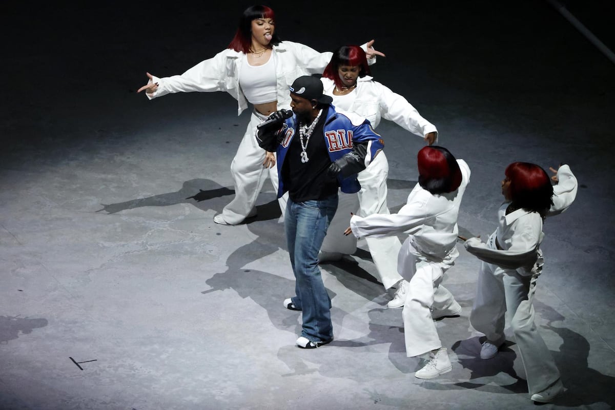 7 imágenes de la presentación de Kendrick Lamar en el medio tiempo del Superbowl