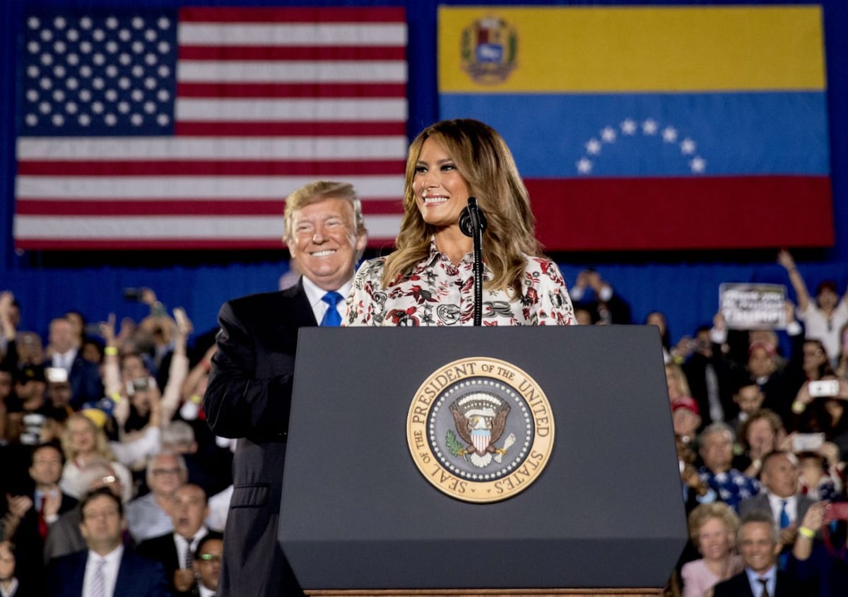 Melania Trump: ‘Pronto, Venezuela será libre’