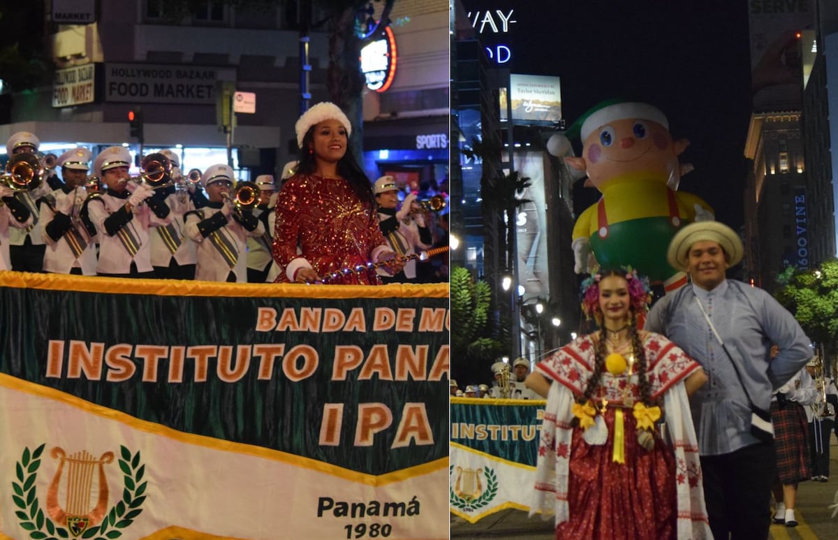 Desde Panamá a Los Ángeles: 124 estudiantes del IPA participaron en un desfile navideño en Hollywood y en Disneyland