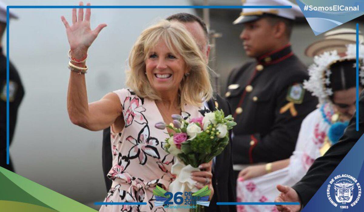 La primera dama de Estados Unidos, Jill Biden, llega este viernes a Panamá