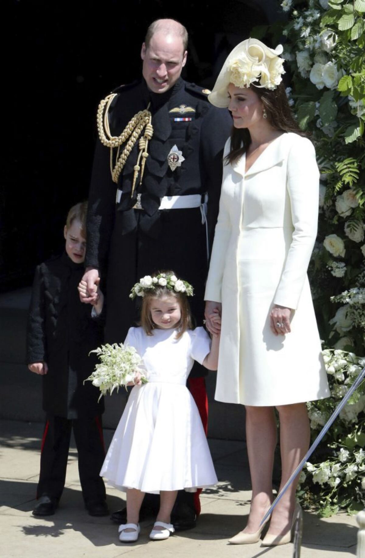 Los duques de Cambridge en el enlace de Harry y Meghan