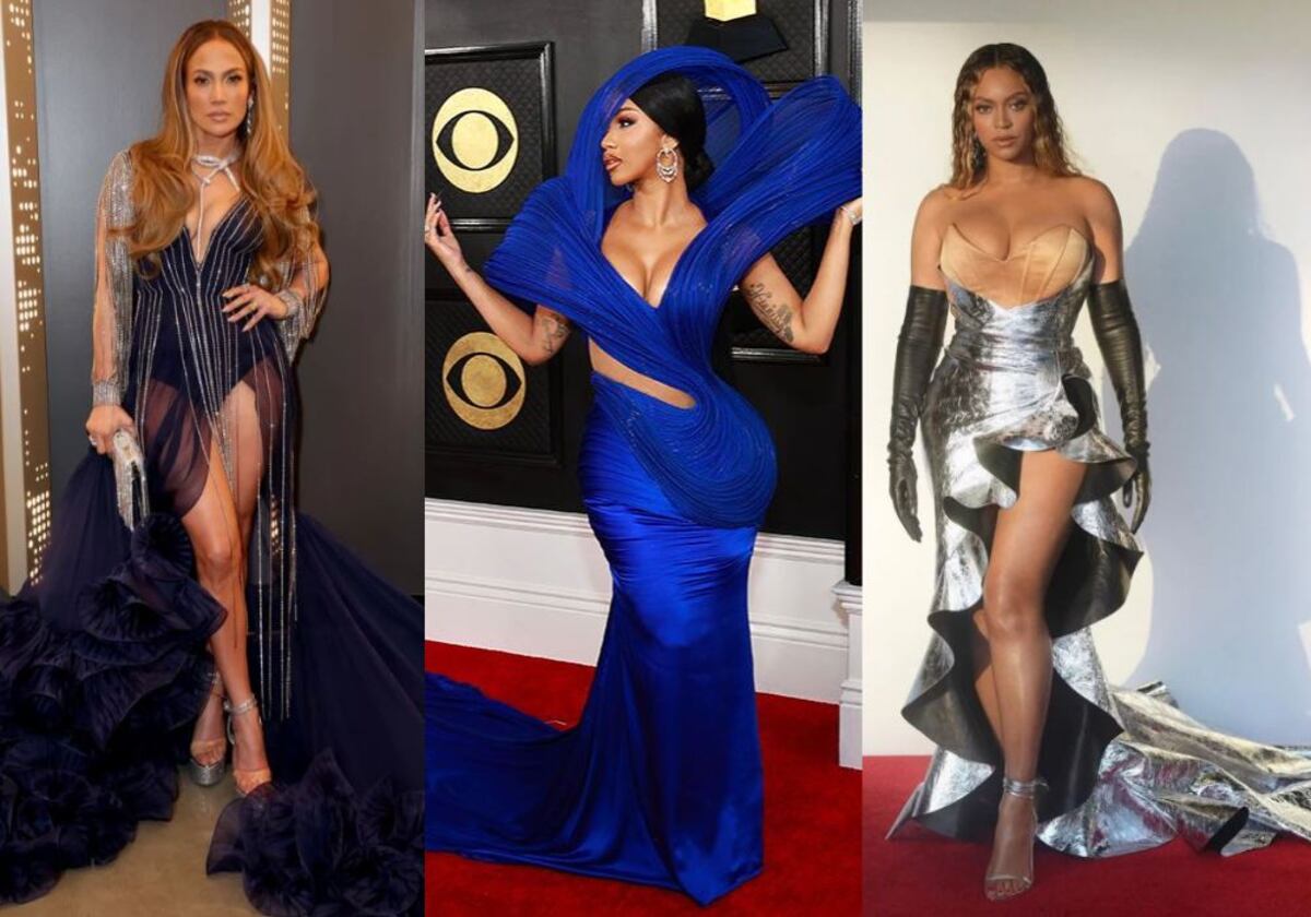 Glamour, elegancia y sobre todo exceso en la alfombra roja de los Grammy. ¡Todos los looks!