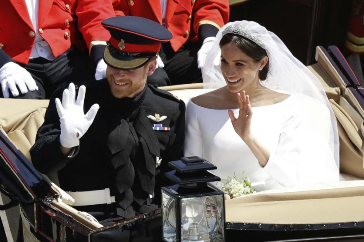 El primer recorrido de Harry y Meghan como recién casados