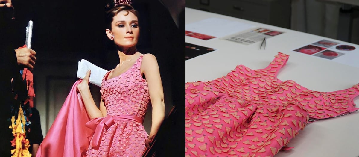 El paso del tiempo a través del vestido rosa de Audrey Hepburn