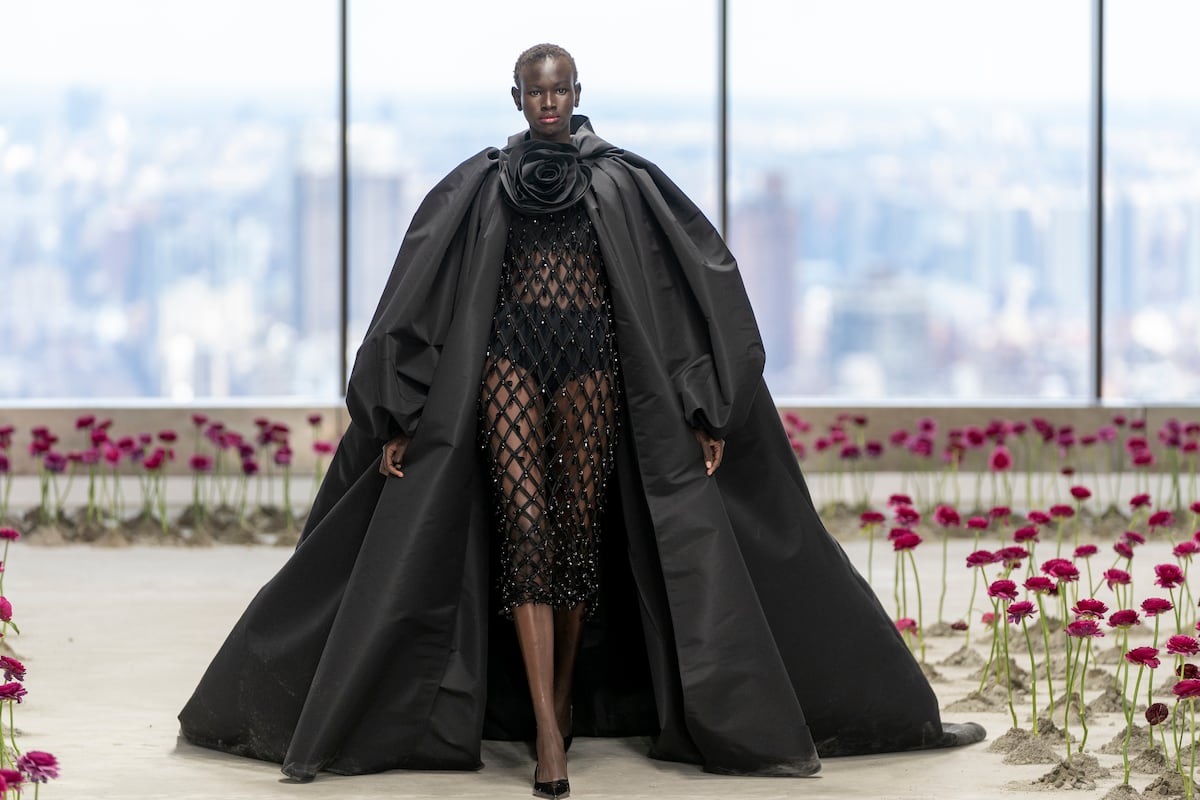 Carolina Herrera y su jardín de brillos y colores en la semana de moda de Nueva York