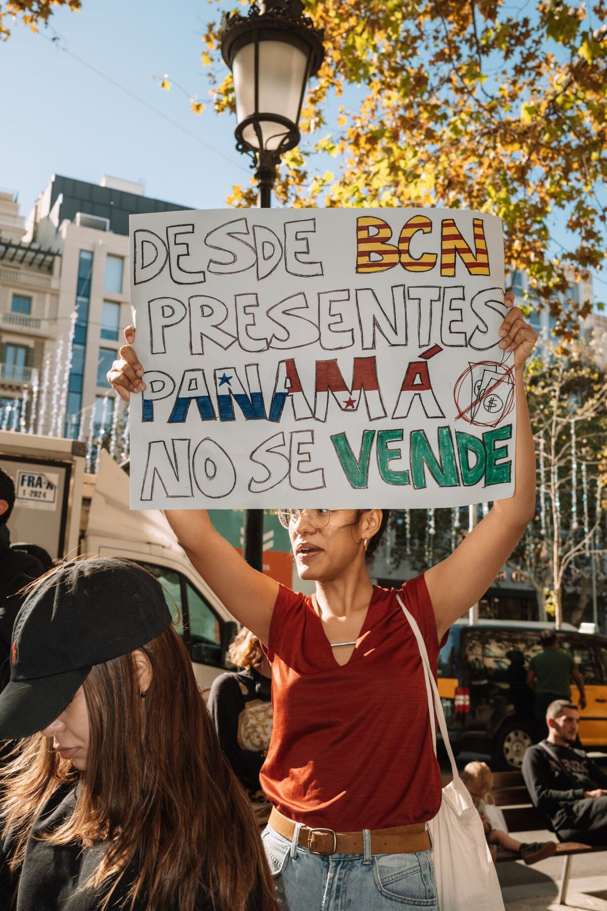 FOTOS. Así fue la protesta de panameños en Barcelona