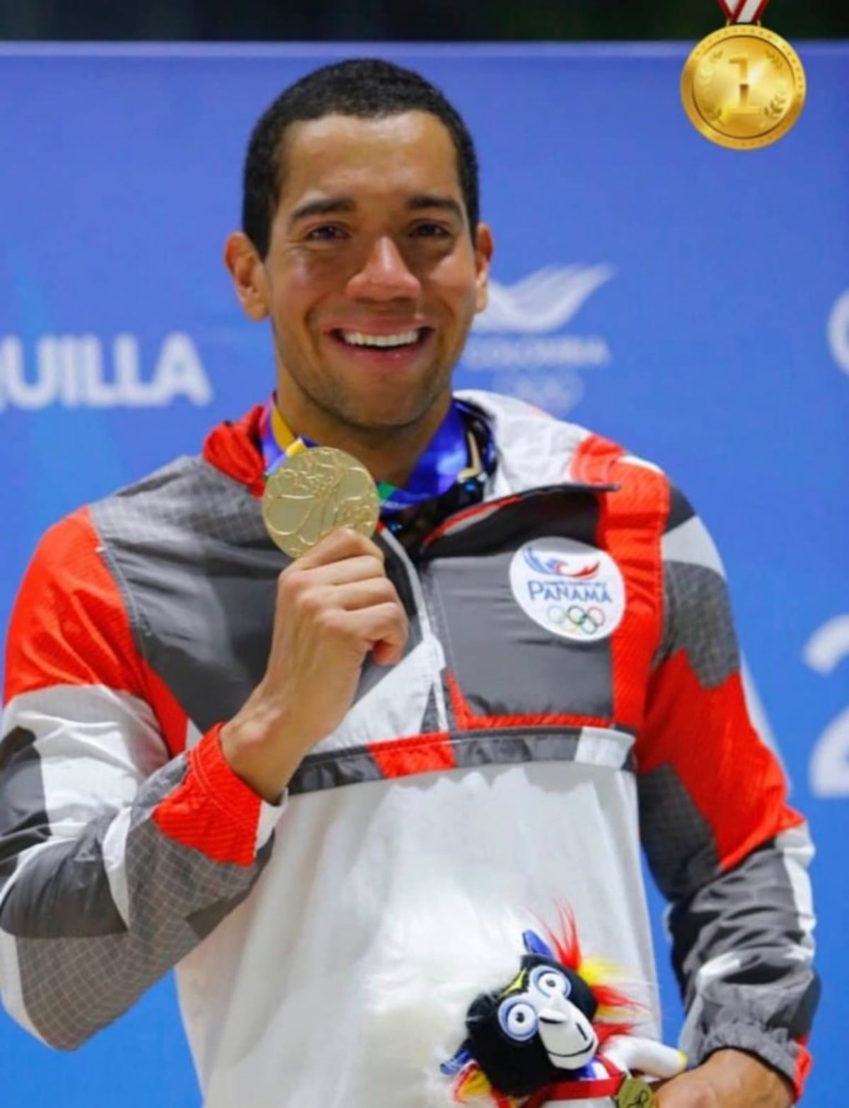 Edgar Crespo y su primera medalla de oro para Panamá