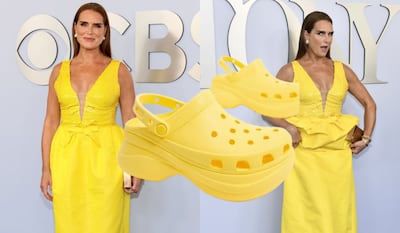 Por esta razón Brooke Shields llevó unas Crocs en una alfombra roja