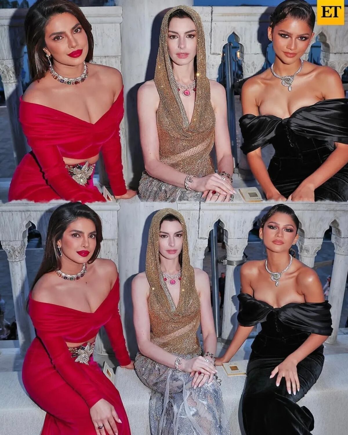 Zendaya, Anne Hathaway, Lisa y Priyanka Chopra: Una noche de brillo en Venecia