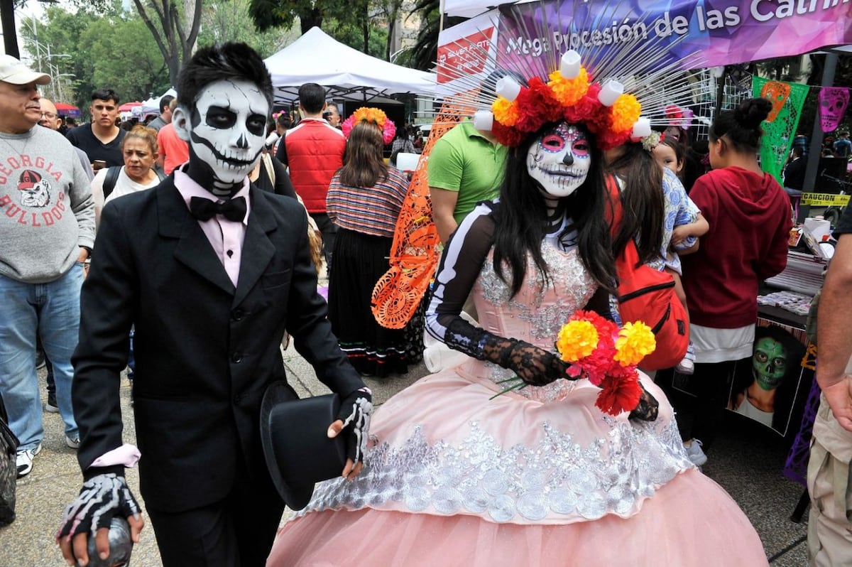 FOTOS: Así fue el desfile de catrinas en México en anticipación al Día de Muertos