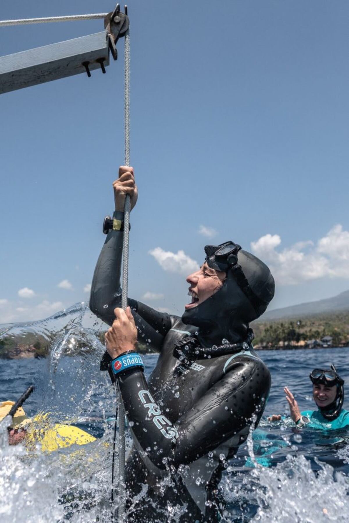 La campeona de apnea en Panamá y su meditación en lo profundo del mar