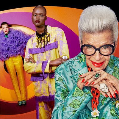 En la colección de Iris Apfel x H&M más es más