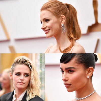 10 beauty looks de los premios Oscar 2022