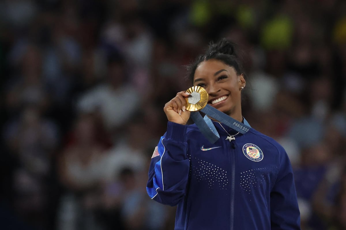 Simone Biles, medalla de oro en el All-Around Femenino de Gimnasia Artística de París 2024