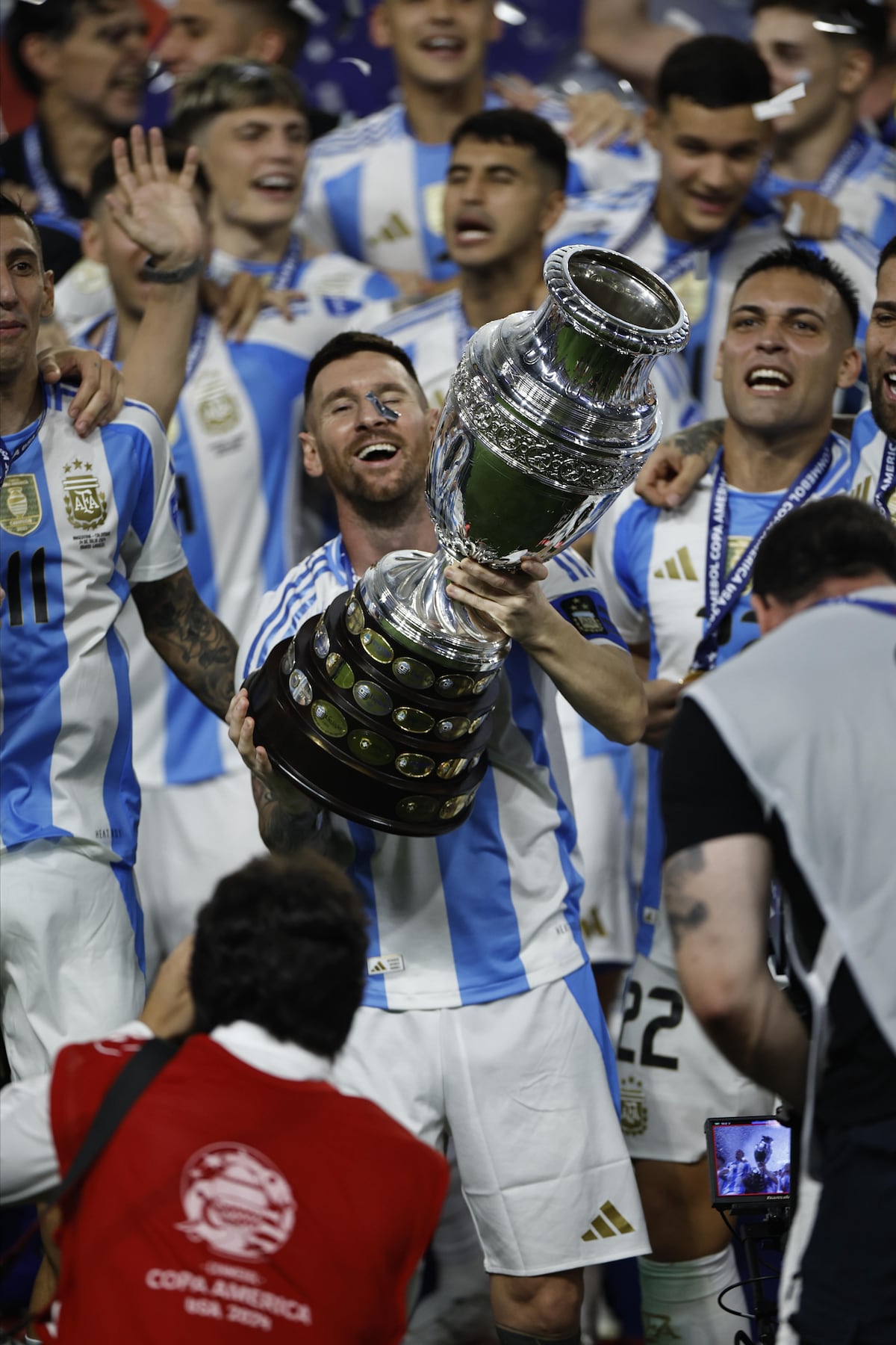 10 fotos de la celebración de Argentina en la Copa América 2024