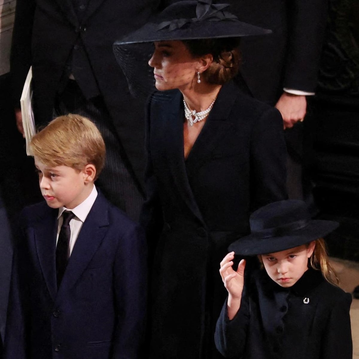 Despidiendo a ‘Gan Gan’: los pequeños George y Charlotte en el funeral de su bisabuela, la reina Isabel II