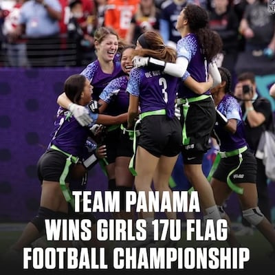 Panameñas, las nuevas campeonas de flag football de la NFL