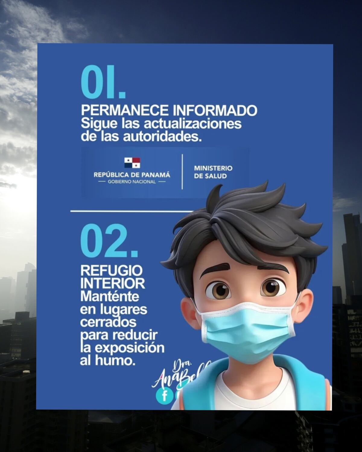 6 consejos para protegerse ante el humo tóxico de Cerro Patacón