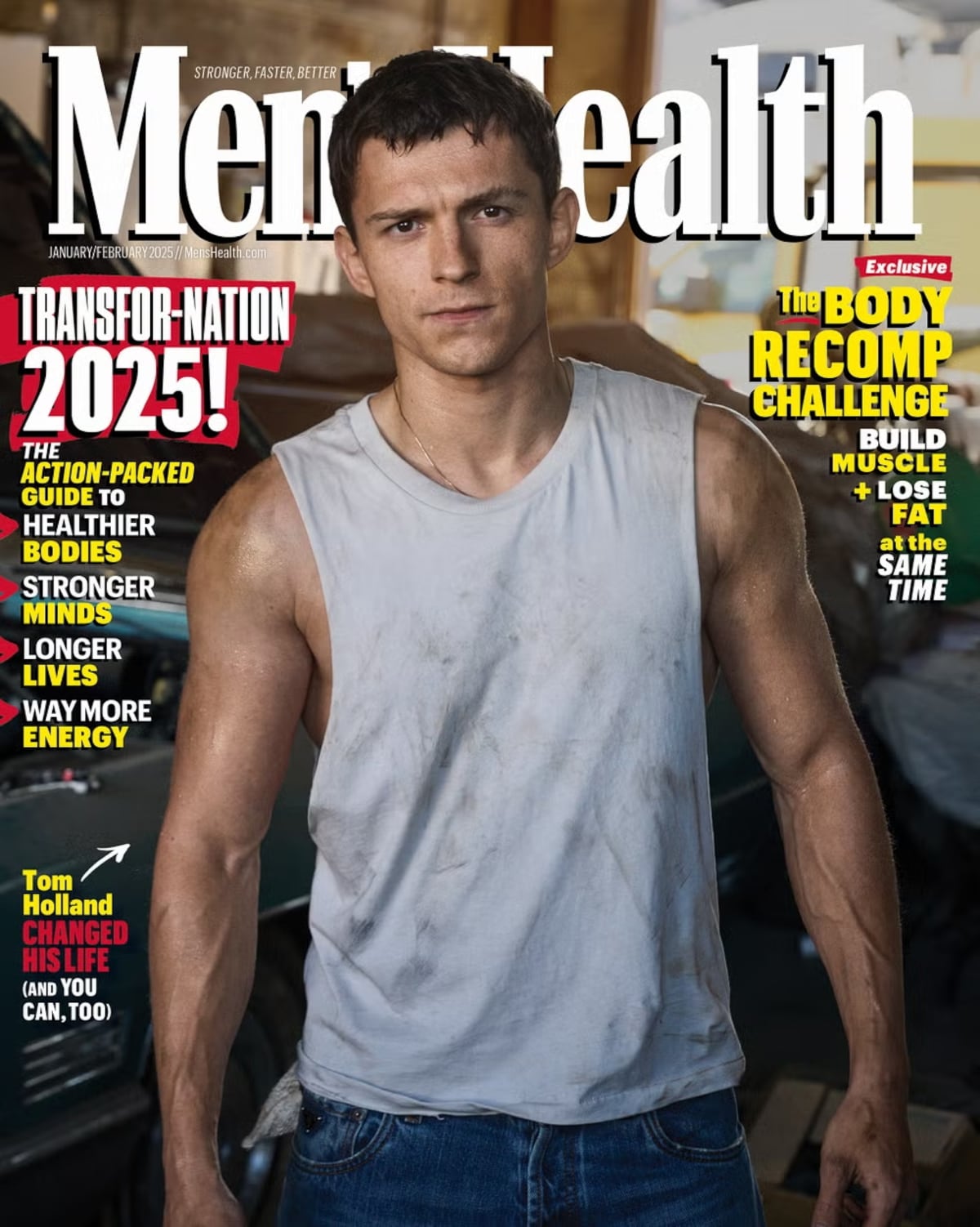 De Hombre Araña a mecánico sexi: La sesión de fotos de Tom Holland para la portada de Men’s Health