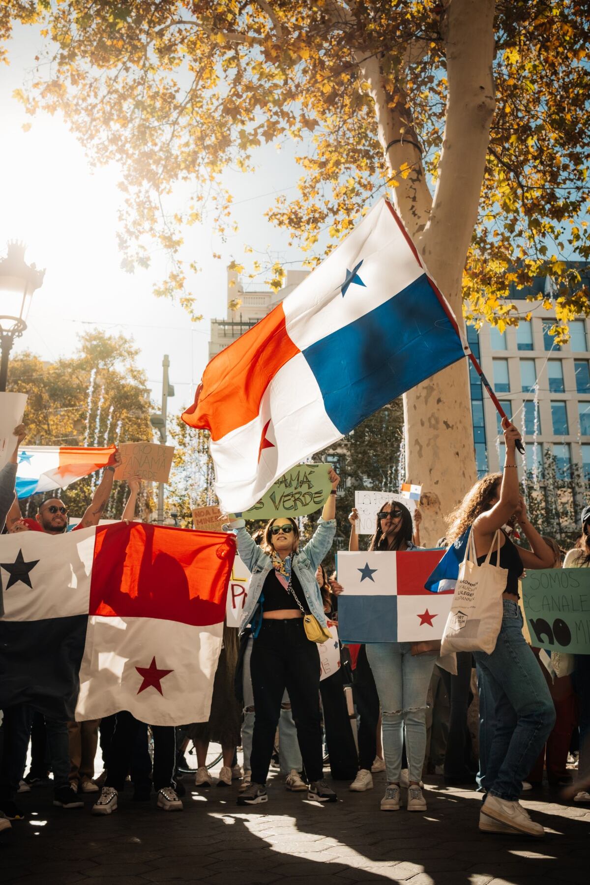 FOTOS. Así fue la protesta de panameños en Barcelona