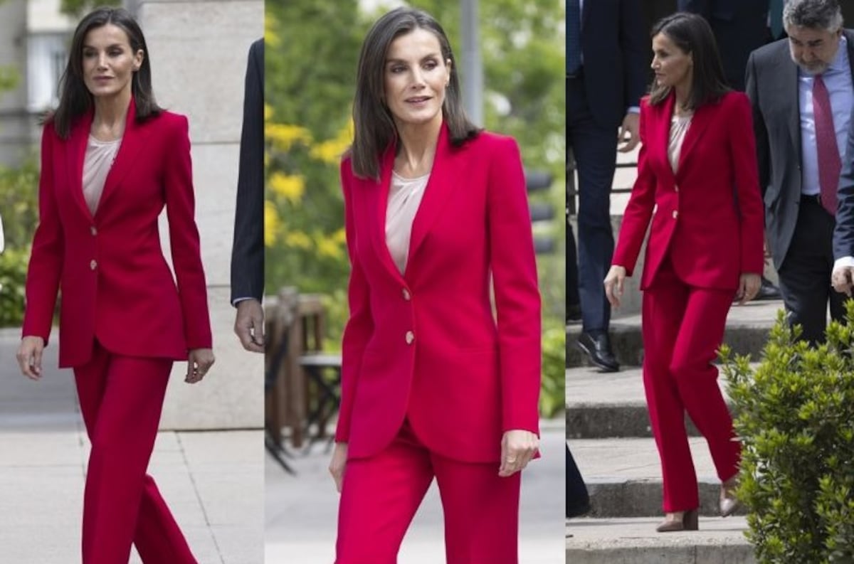 La reina Letizia recupera el traje más favorecedor de su armario y nos recuerda por qué el rojo es su color fetiche