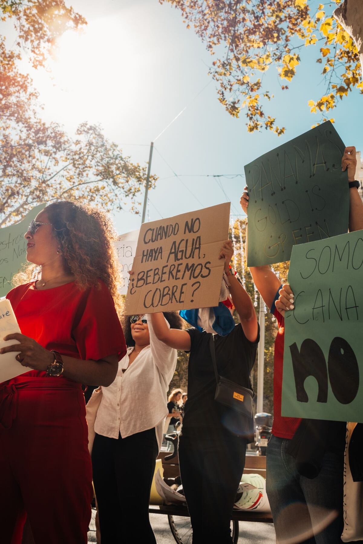 FOTOS. Así fue la protesta de panameños en Barcelona