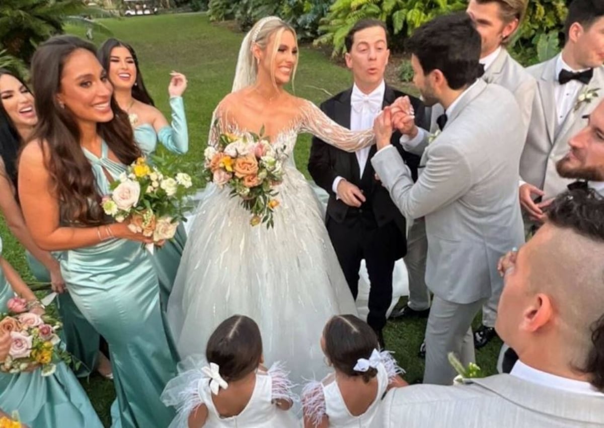 Chayanne en la boda de su sobrina Lele Pons