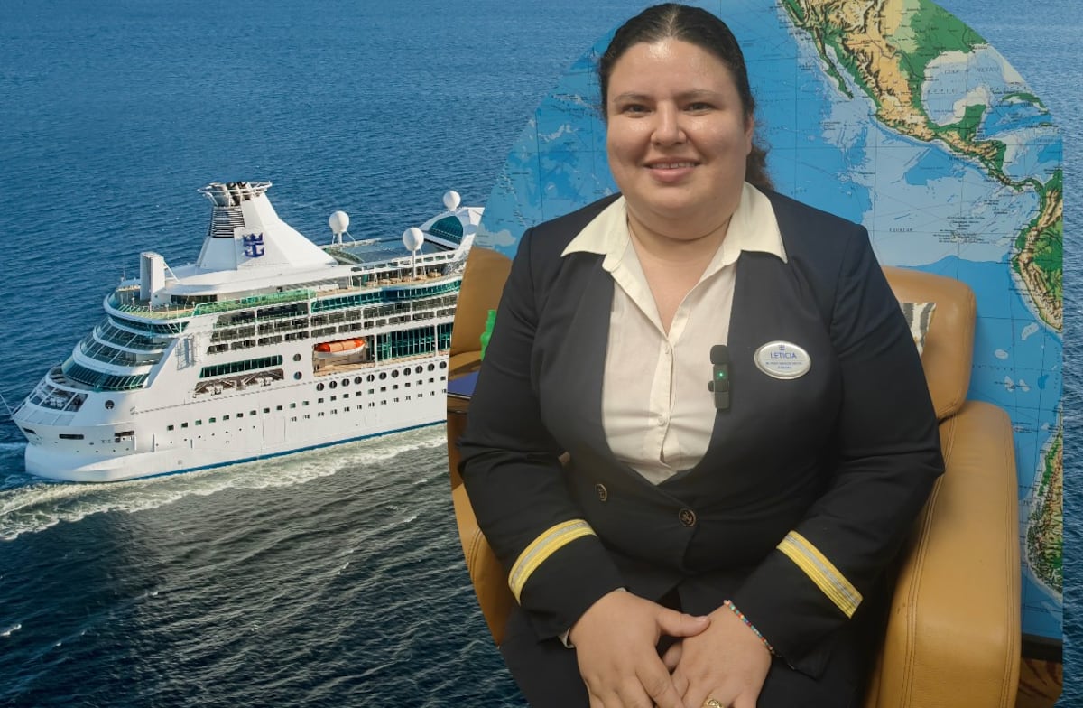 Leticia Polanco, de trabajar en ‘call centers’ en Panamá a ser tripulante en un crucero 