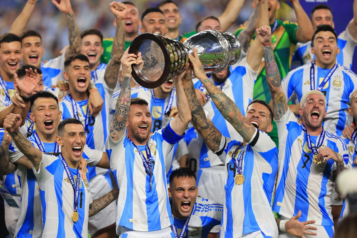 10 fotos de la celebración de Argentina en la Copa América 2024