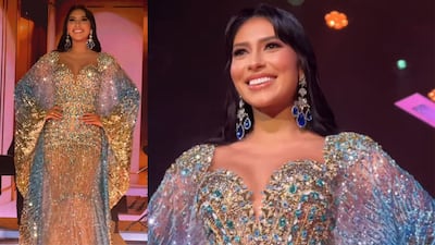 El traje inspirado en una vestimenta tradicional indígena de una participante de Miss Venezuela