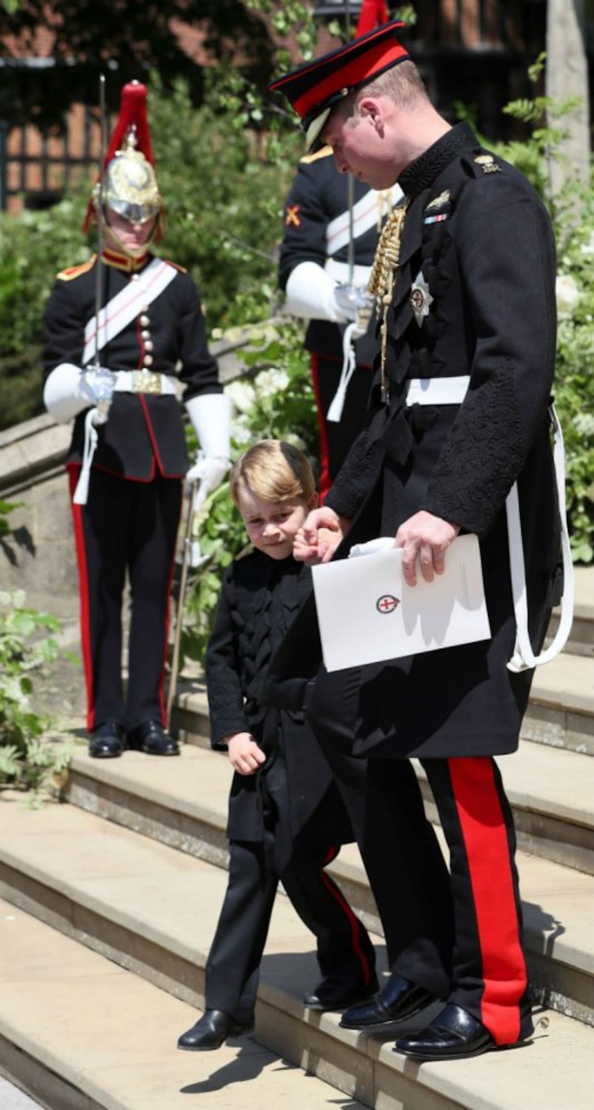 Los duques de Cambridge en el enlace de Harry y Meghan