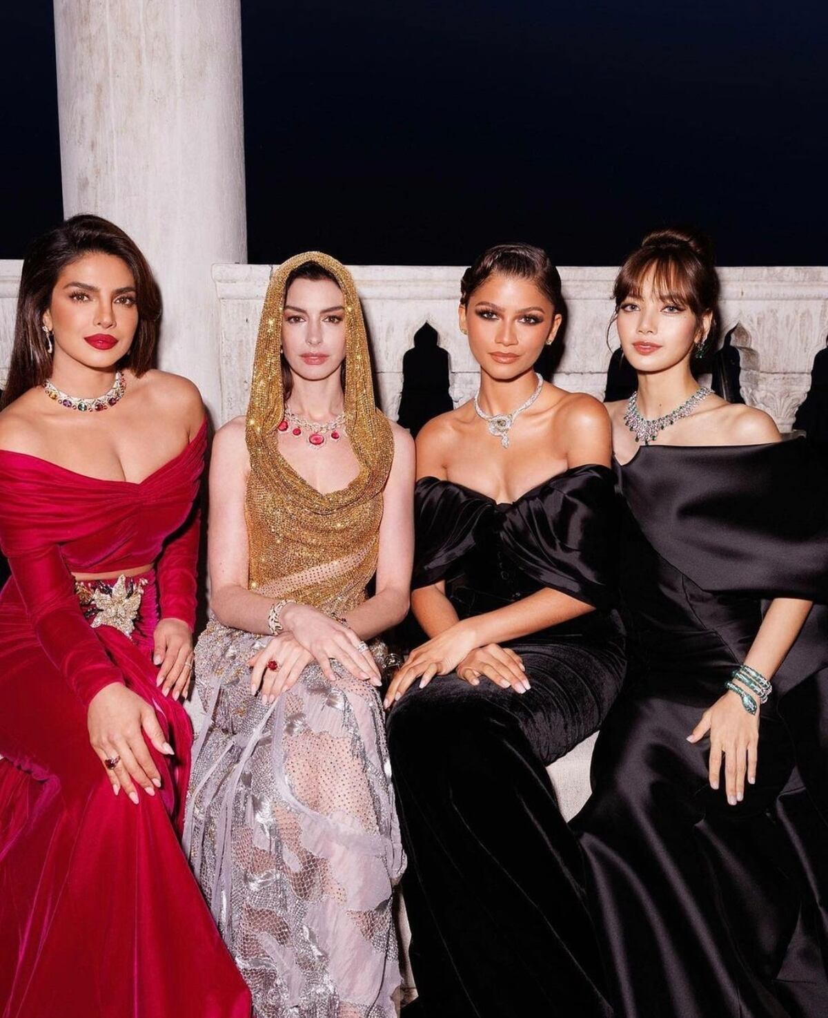 Zendaya, Anne Hathaway, Lisa y Priyanka Chopra: Una noche de brillo en Venecia