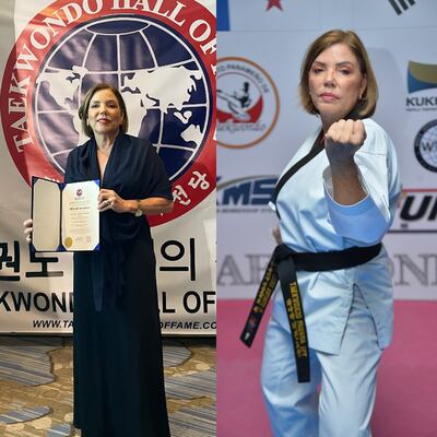 Luisa Espósito, primera mujer panameña en el Salón de la Fama de Taekwondo