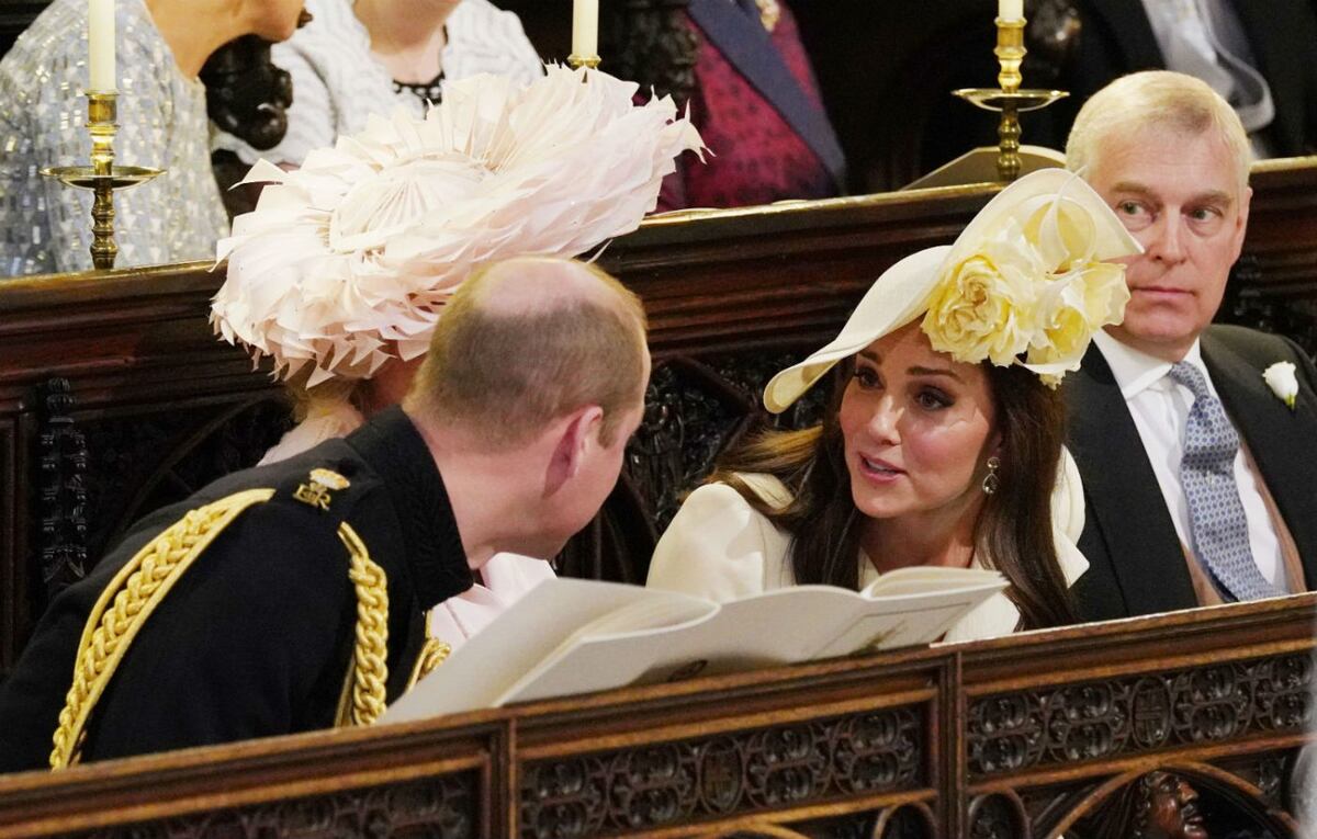 Los duques de Cambridge en el enlace de Harry y Meghan