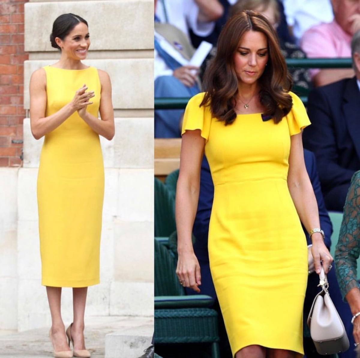 Kate y Meghan, de amarillo: ¿quién llevó el mejor estilo?