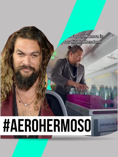 ¿Por qué Jason Momoa asumió el rol de aeromozo en un vuelo?