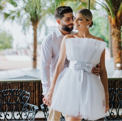 Amanda Díaz y Mario Fonseca, una boda en zapatillas y organizada por ellos mismos