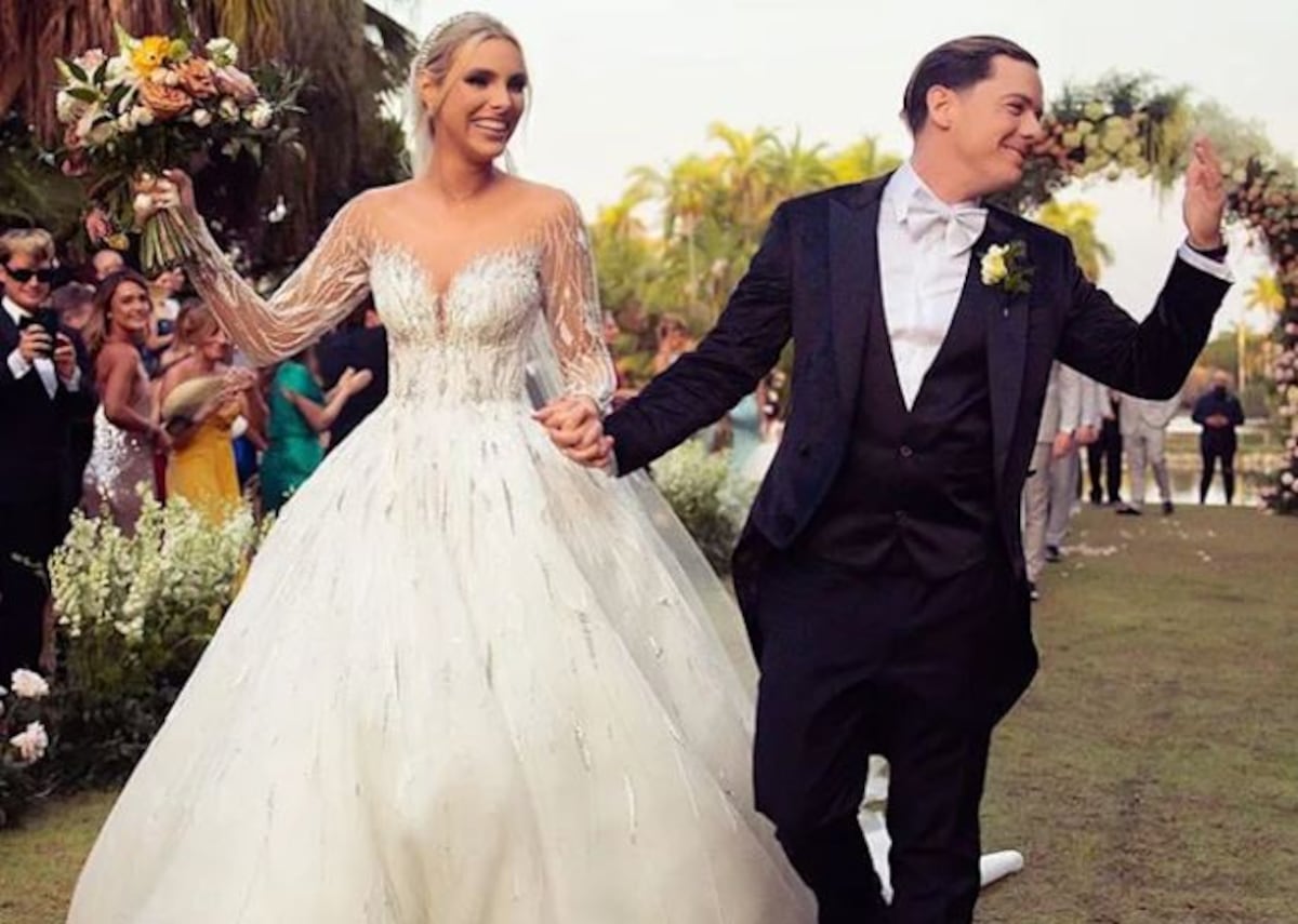 Chayanne en la boda de su sobrina Lele Pons