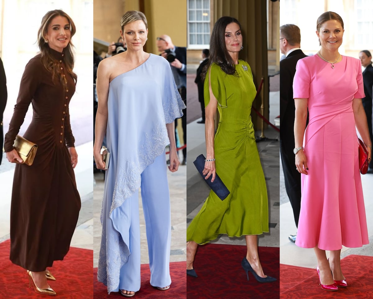 Reinas y princesas del mundo en la recepción para la coronación del rey Charles III