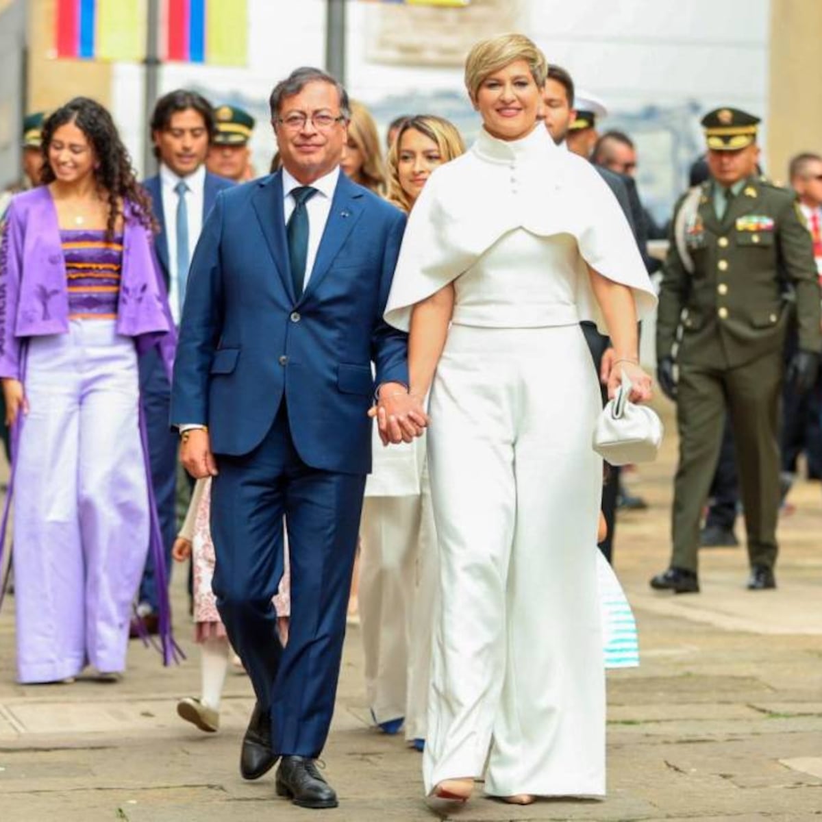 El baile caribeño de la primera dama de Colombia y su enterizo de diseño local