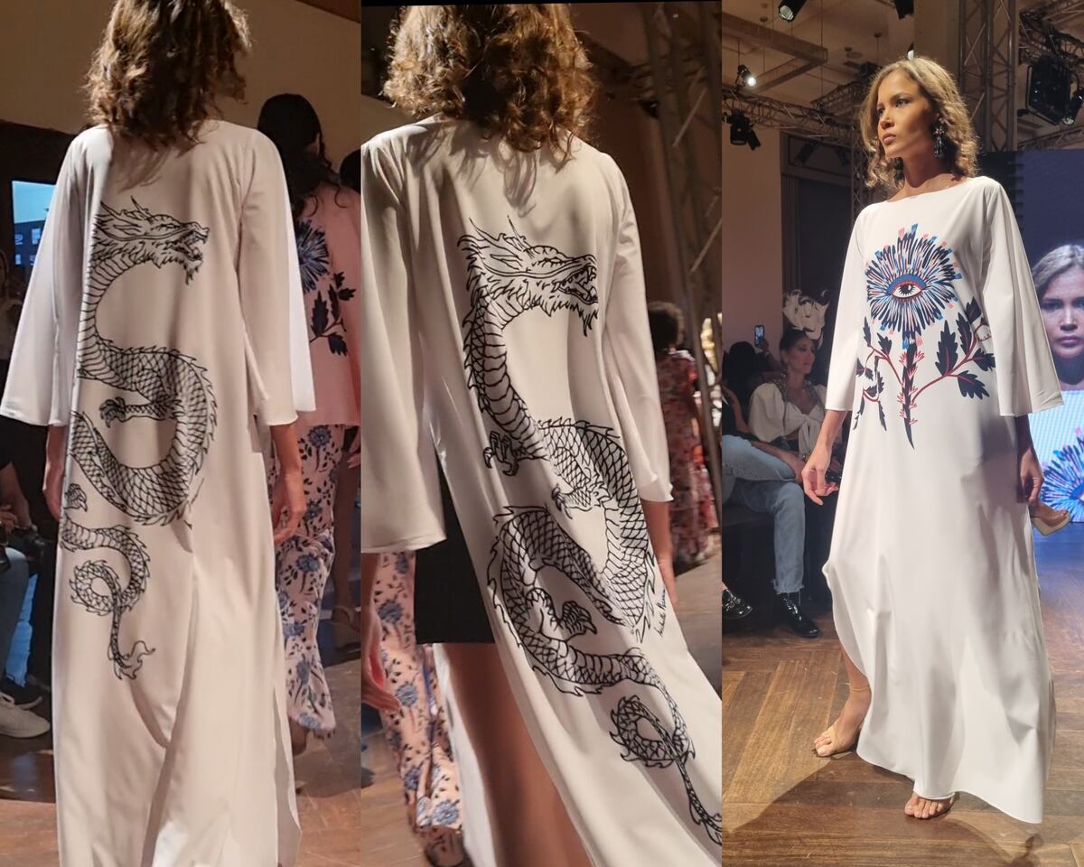 Flores, paz y animales, la optimista colección de Michelle Nassar en Panamá Fashion Week