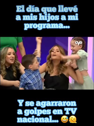 “Mis hijos se agarran a golpes en Tv nacional”: esto sucedió en un programa en vivo en Panamá