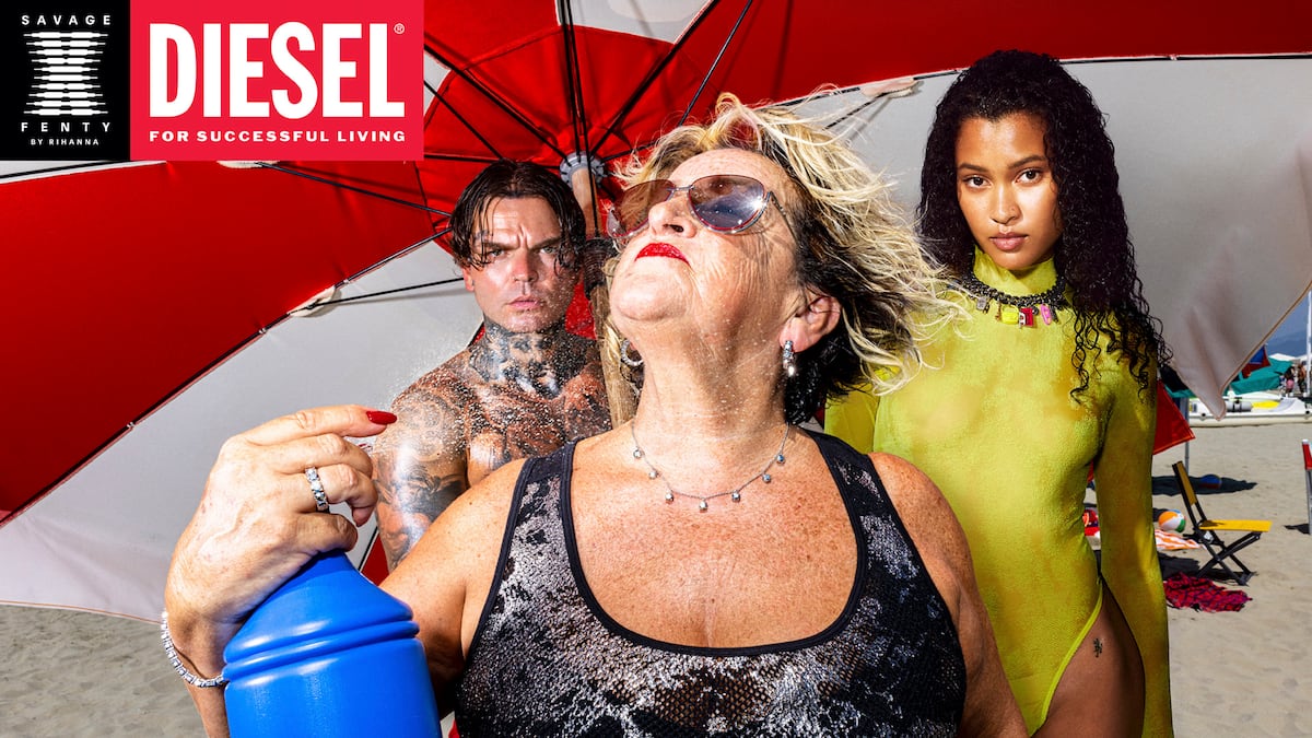 Abuelitos y bikinis en la nueva campaña de lencería de Rihanna y Diesel