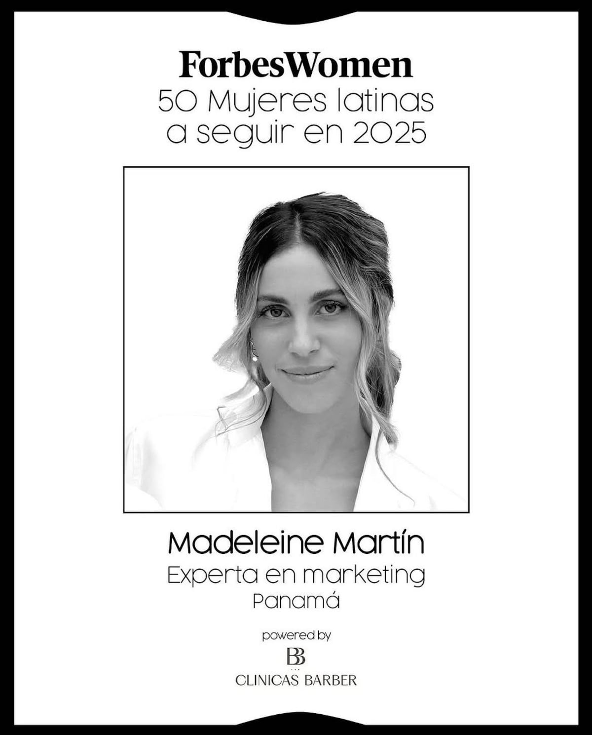 Madeleine Martín, la única panameña entre las 50 mujeres latinas a seguir en 2025 según Forbes Women