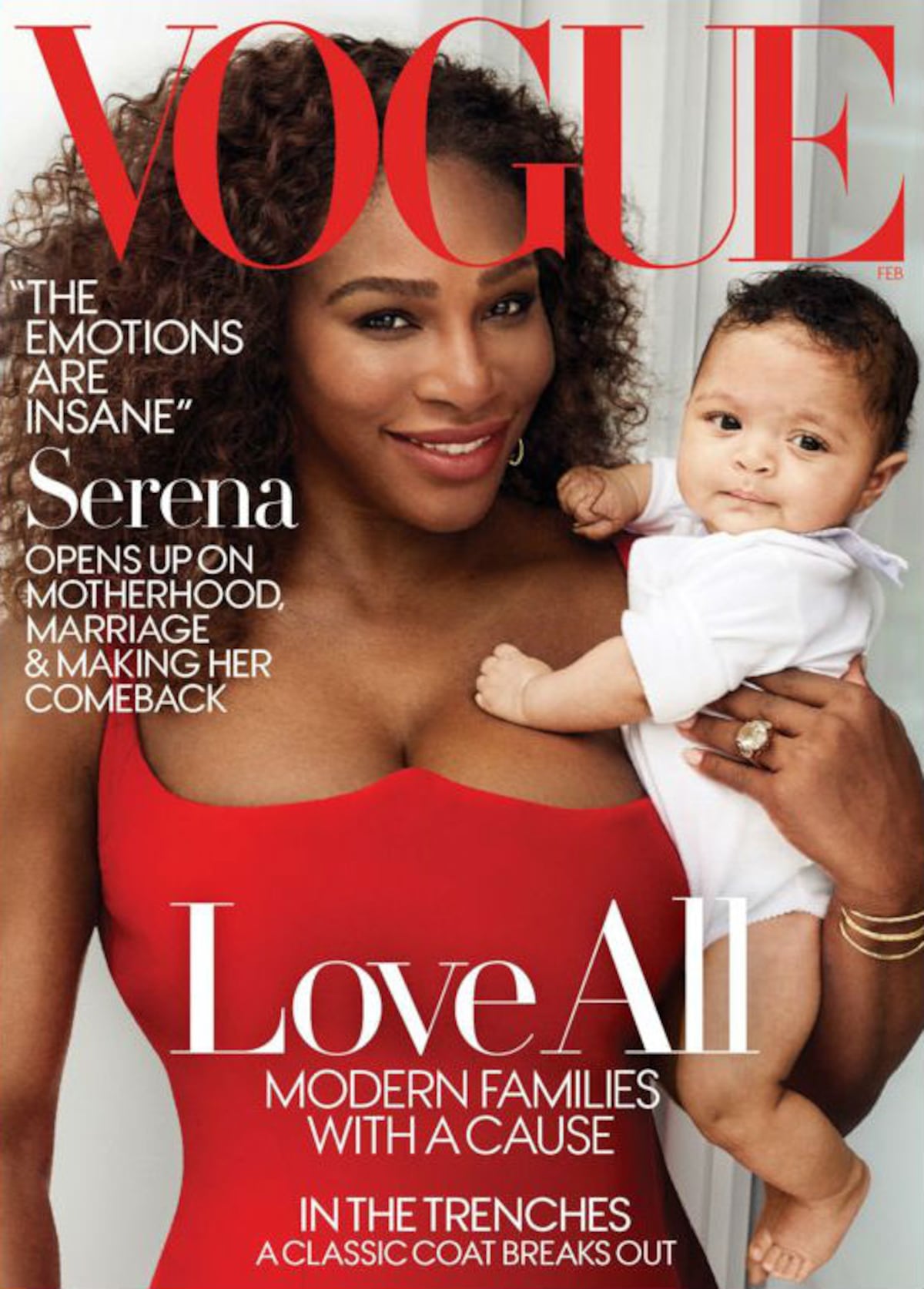 Serena Williams en la portada de Vogue con su bebé