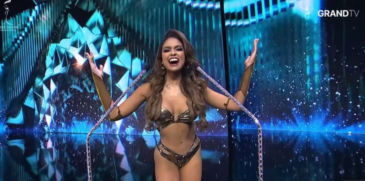 Así desfiló Panamá en la gala preliminar de Miss Grand International