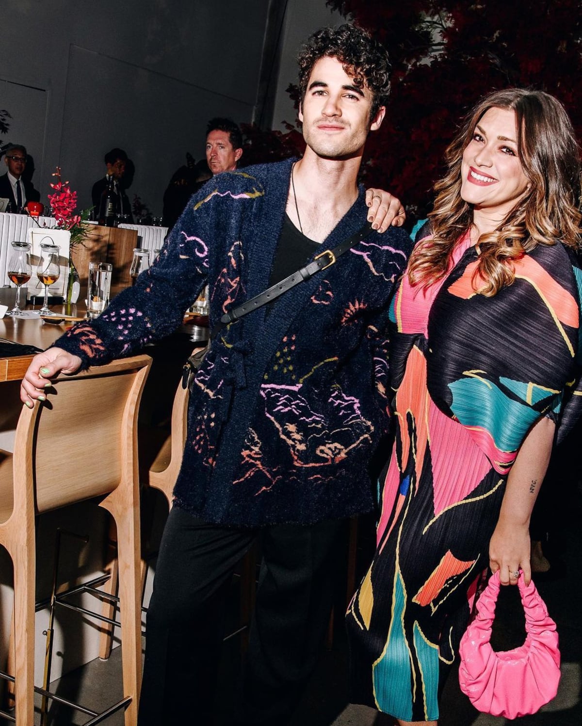 La falda del tul fucsia de Darren Criss en los CFDA Fashion Awards