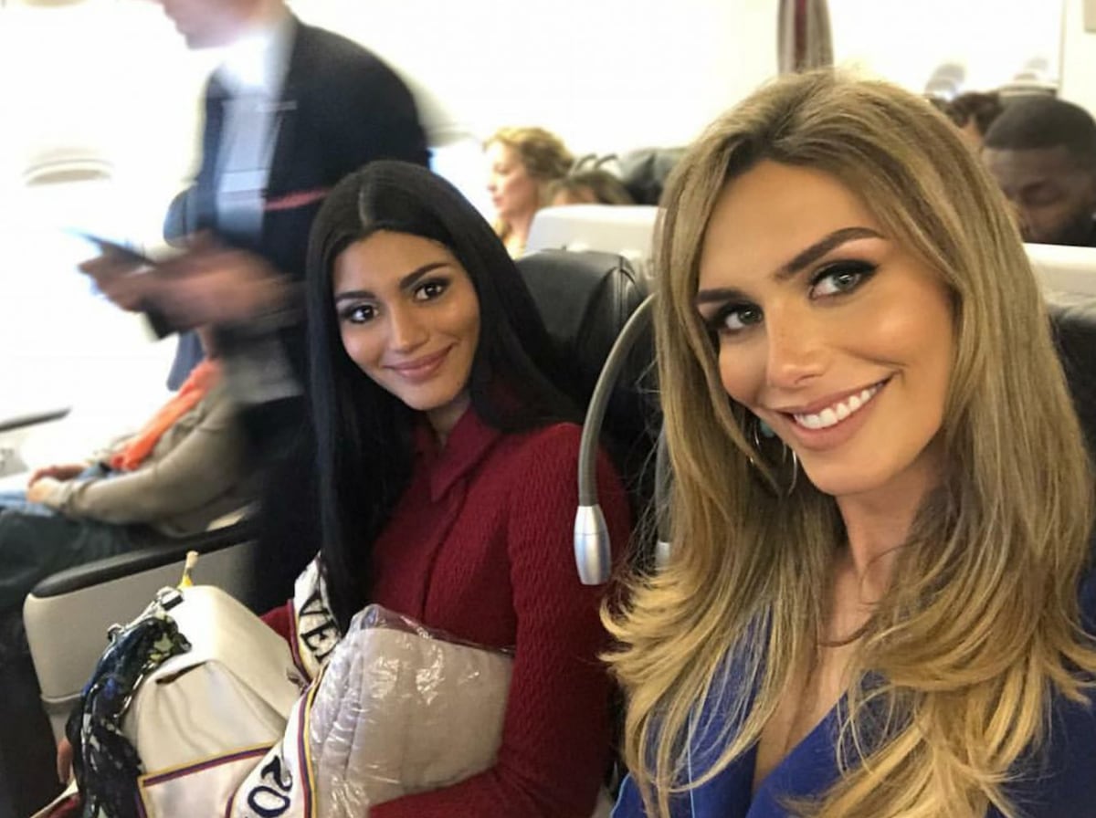 Miss España y Miss Venezuela llegan juntas a Tailandia