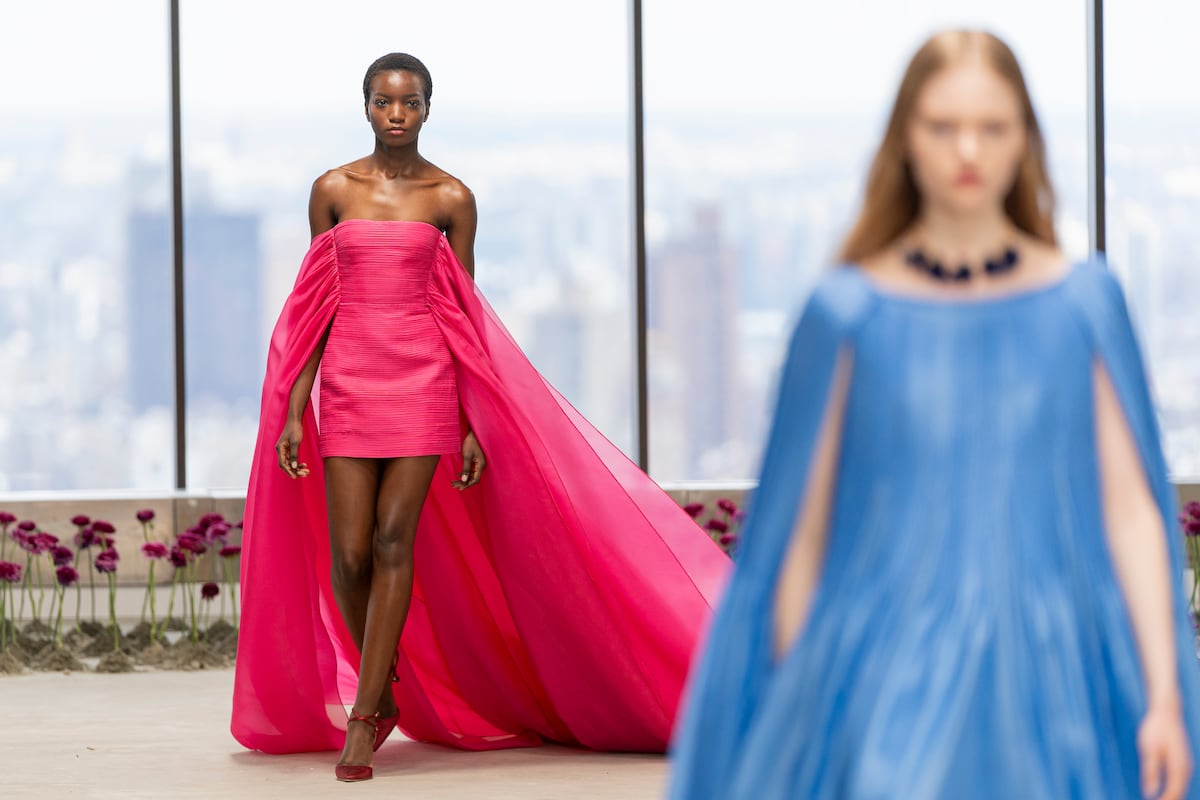 Carolina Herrera y su jardín de brillos y colores en la semana de moda de Nueva York