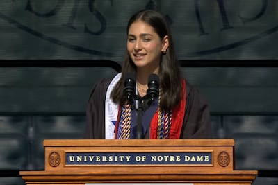 Isabela Tasende, la panameña nombrada la mejor estudiante de 2024 en la Universidad de Notre Dame